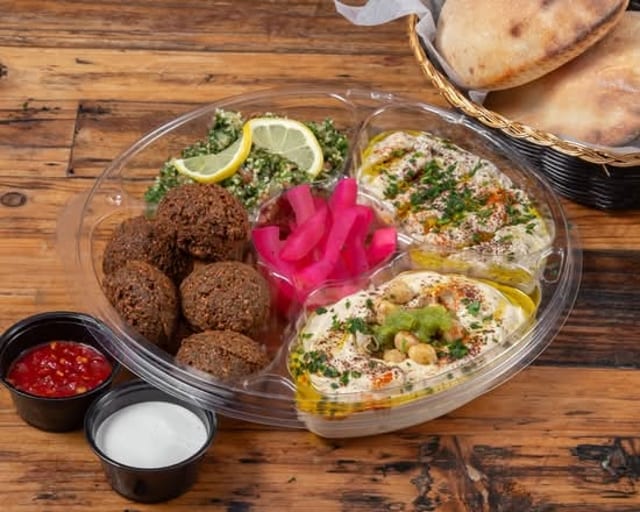 Falafel Mezze Plate.