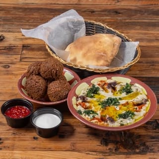 Baba Ghanoush with Falafel