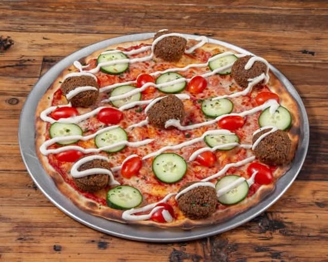 Falafel Pizza.