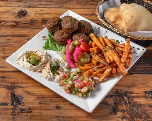 Falafel Deluxe.